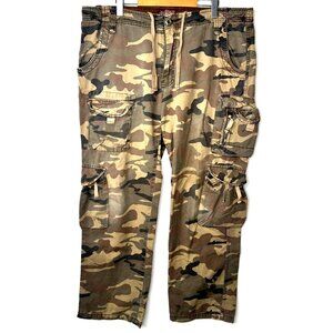 Matchstick Mens Cargo Pants Tactical Hunting Green Mixed Camouflage Size 40x32